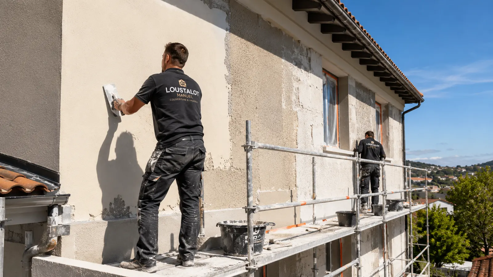 Ravalement de façade réalisé par Loustalot Manuel dans le Tarn-et-Garonne