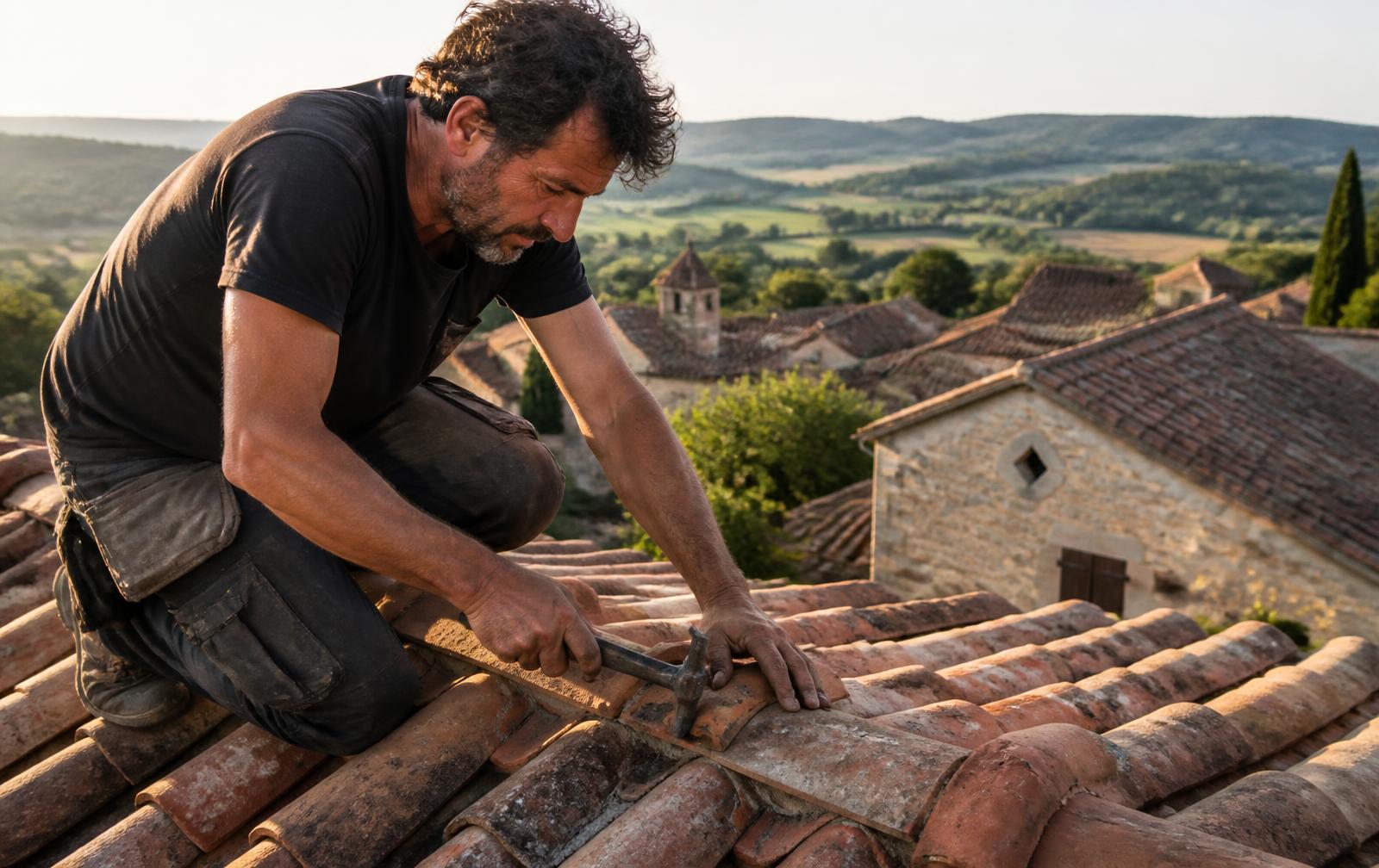 Toiture en tuiles rénovée dans le Tarn-et-Garonne